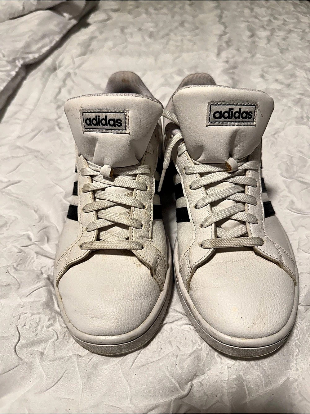 adidas Grand Court Base Shoes White & Black Sneakers
